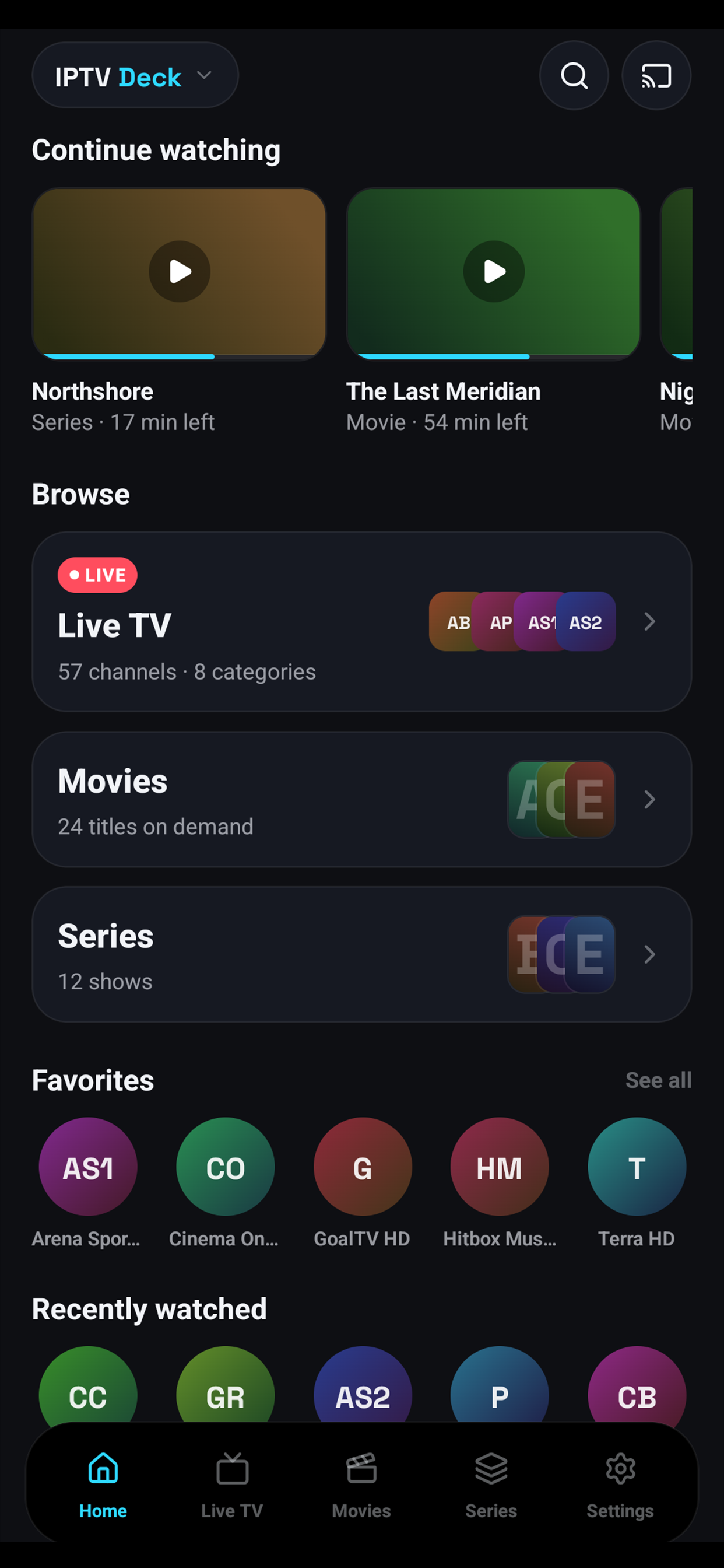 IPTV Deck