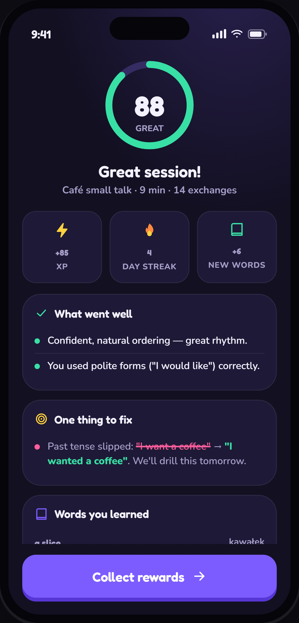 Session recap